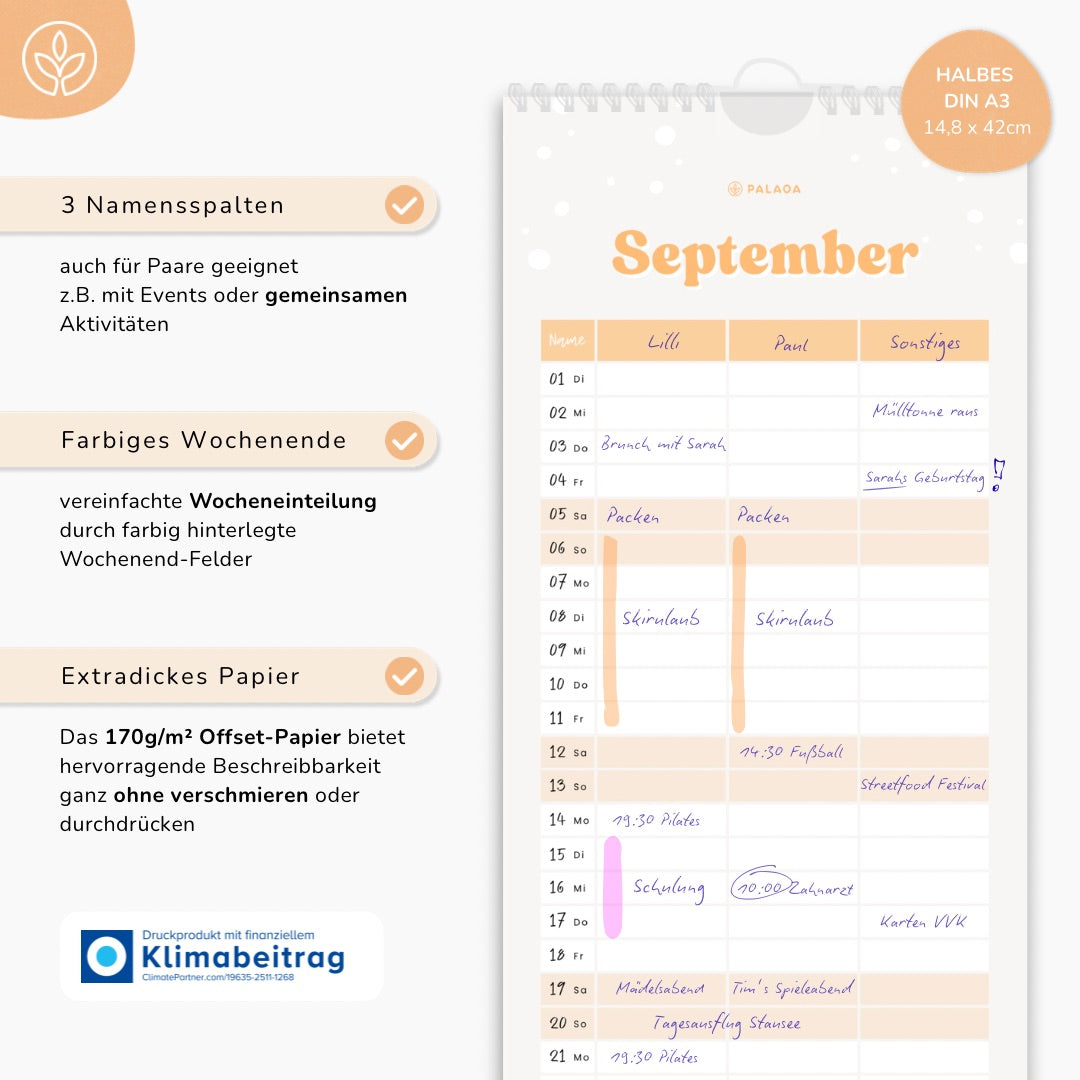 Der tierisch gute Jahresplaner