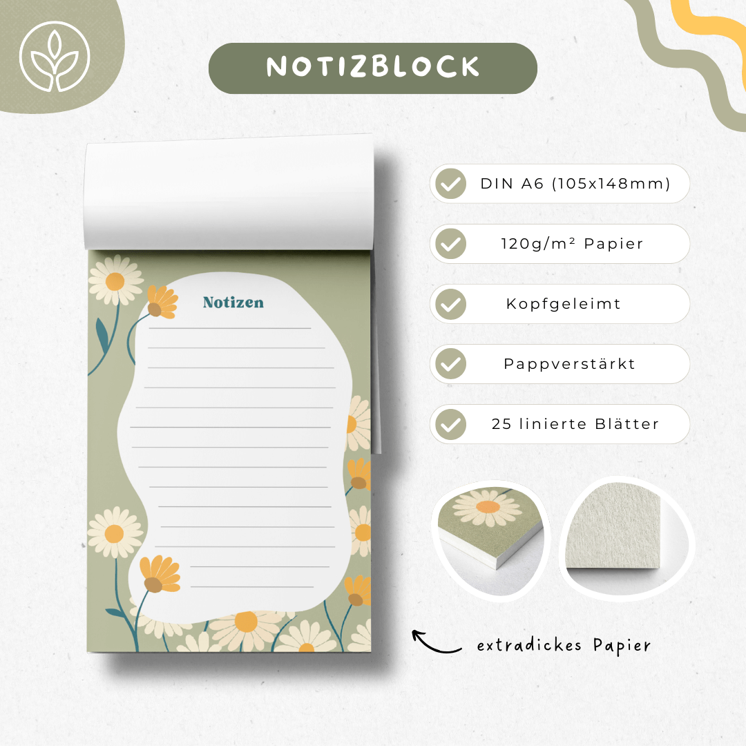 Notizblock "Wildflower"