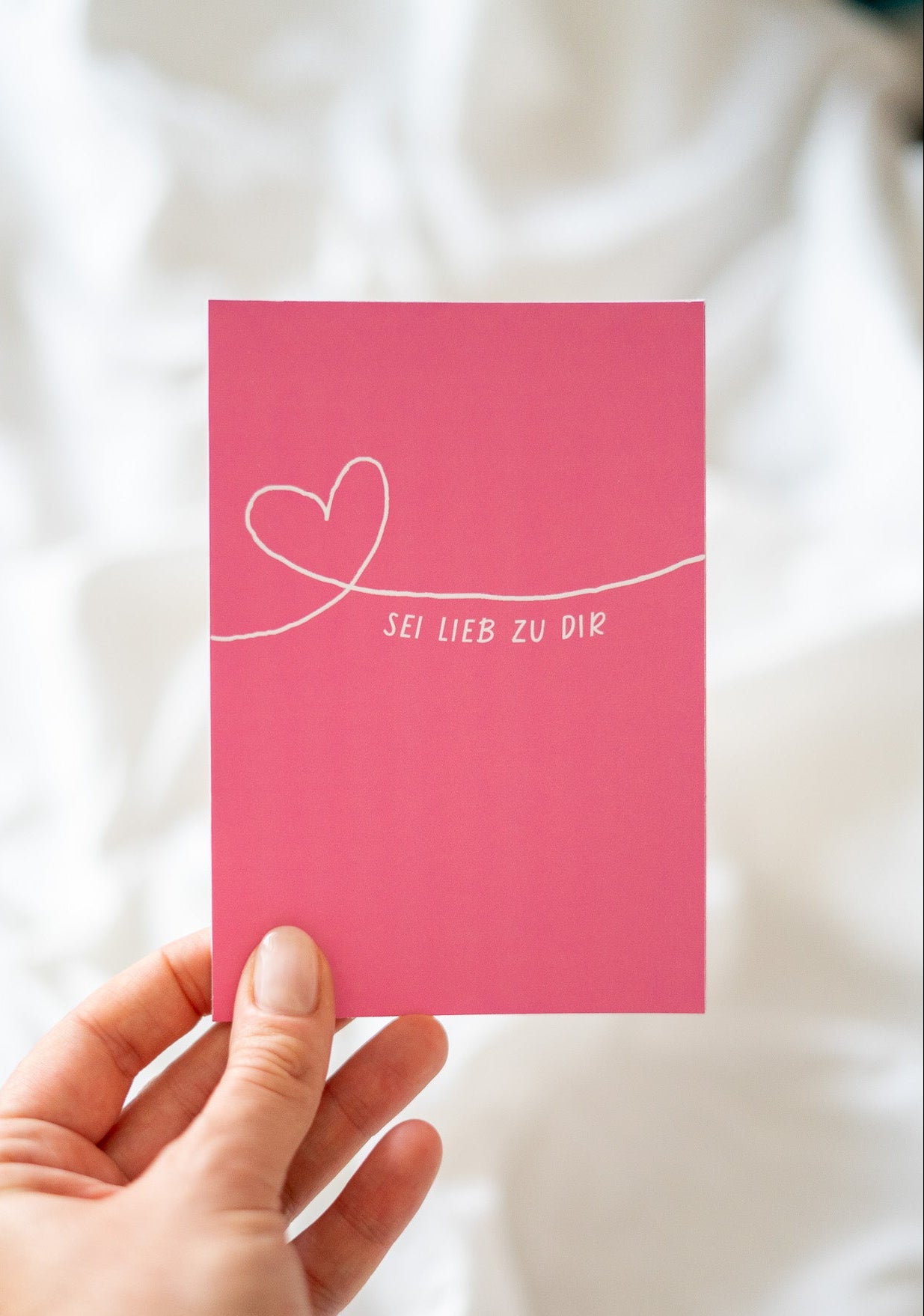 Postkarte "Sei lieb"