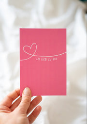 Postkarte "Sei lieb"