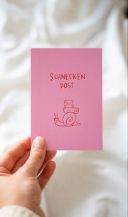 Postkarte Schneckenpost