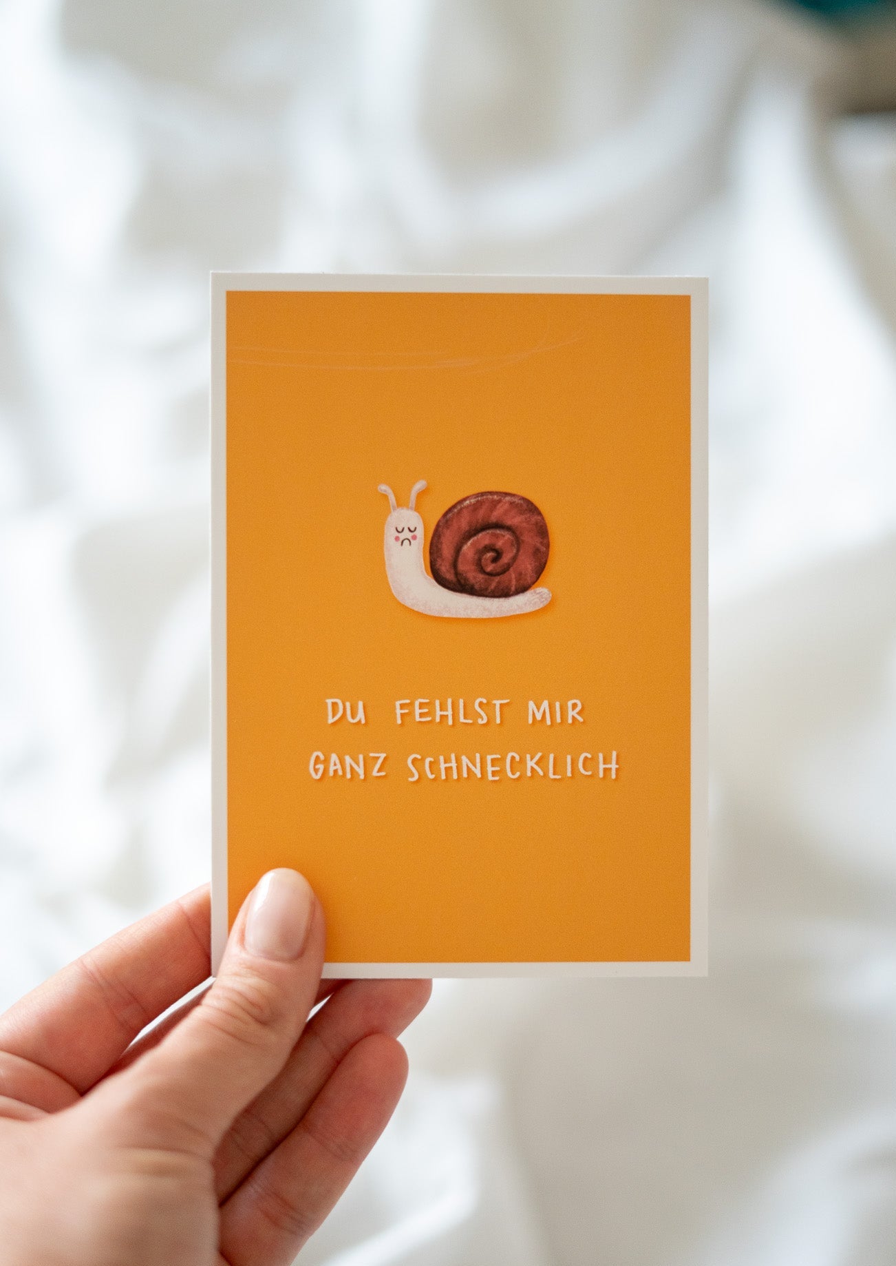 Postkarte "Schnecklich"