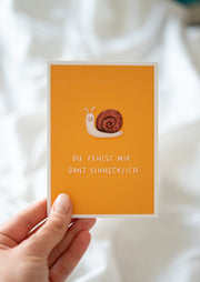 Postkarte "Schnecklich"