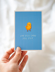 Postkarte "Piep"