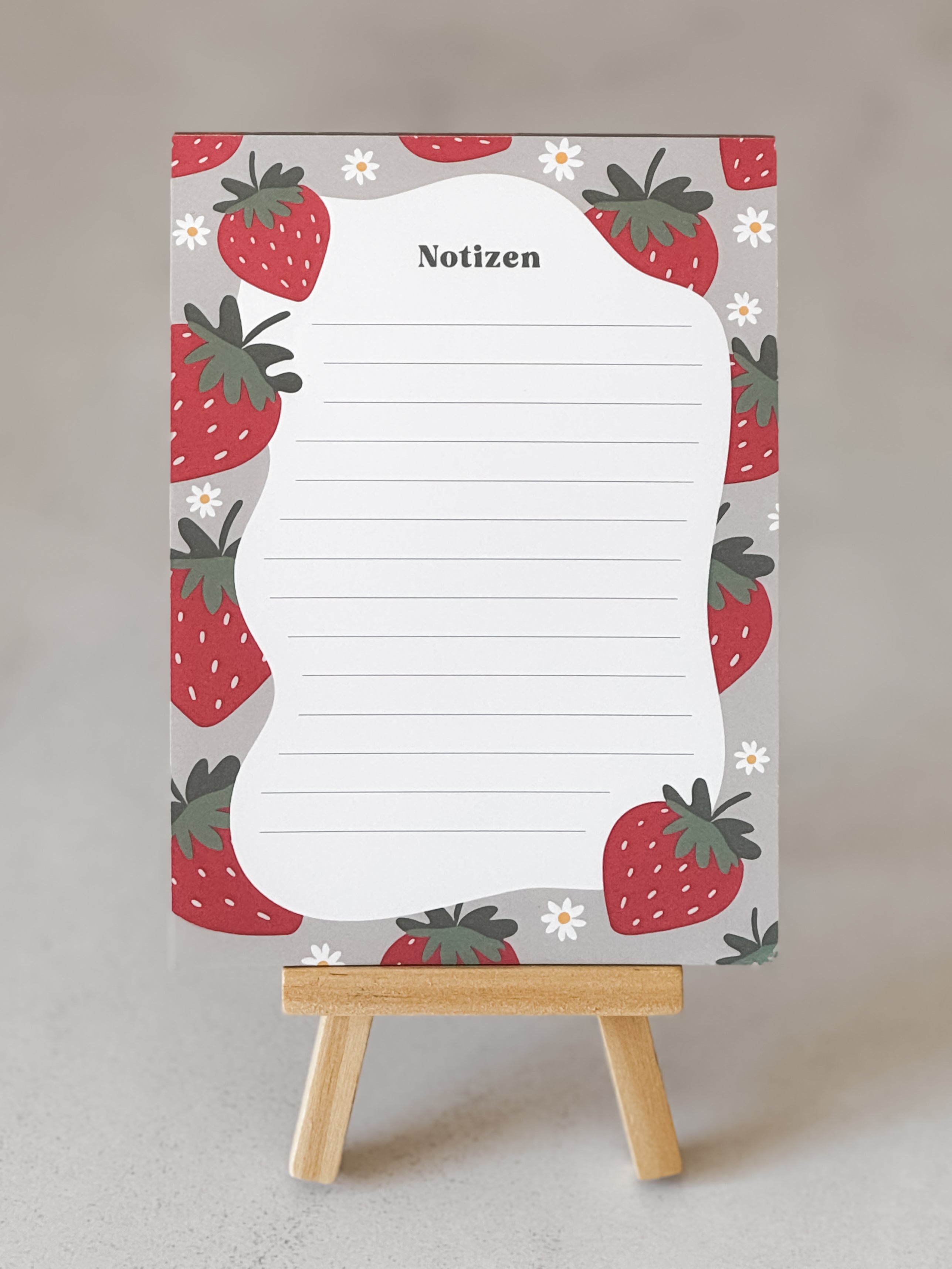Notizblock "Erdbeere"