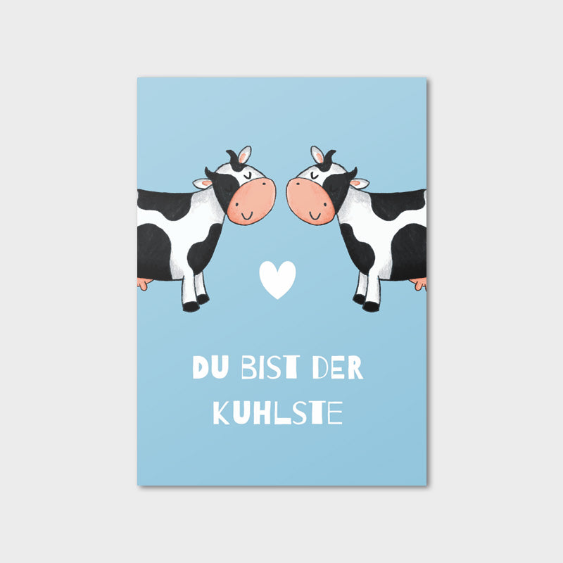 Postkarte "Du bist die/der Kuhlste"