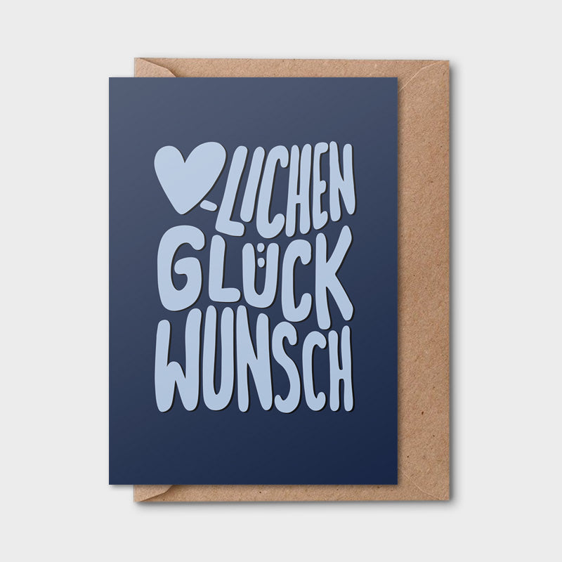Postkarte "Glückwunsch"