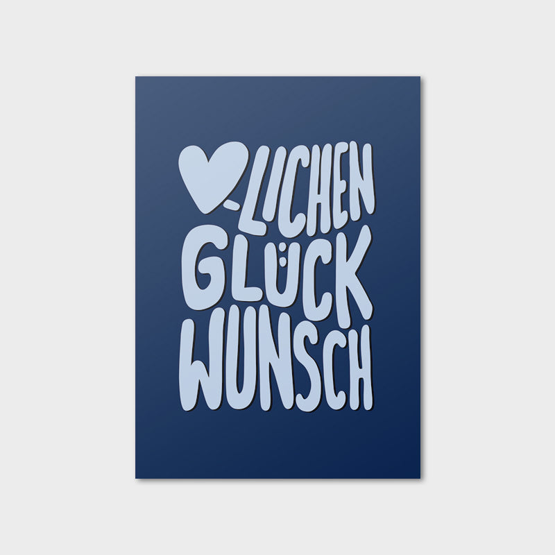 Postkarte "Glückwunsch"