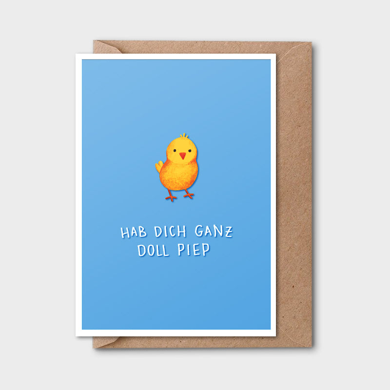 Postkarte "Piep"
