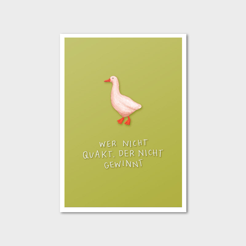 Postkarte "Quak"