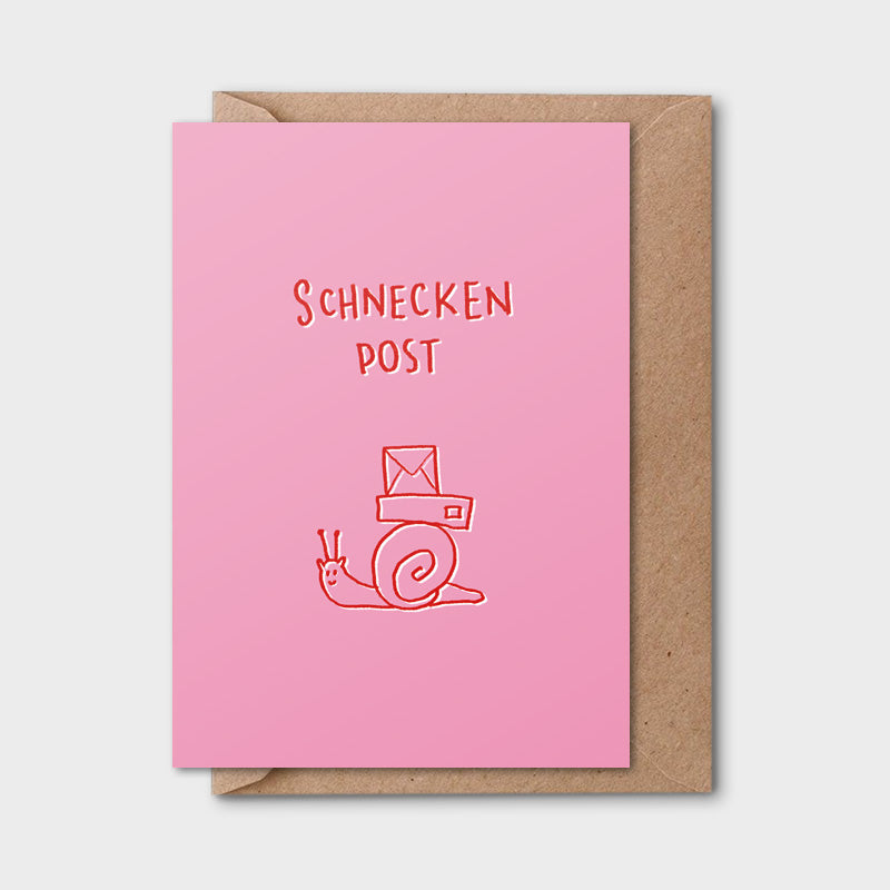 Postkarte Schneckenpost