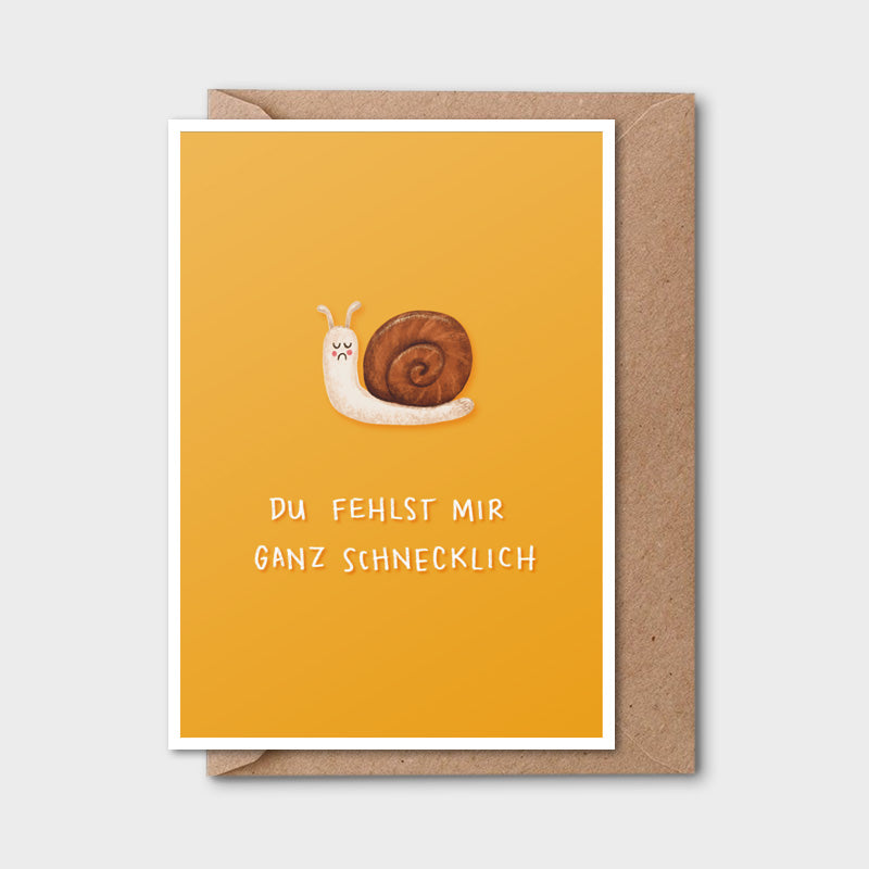 Postkarte "Schnecklich"