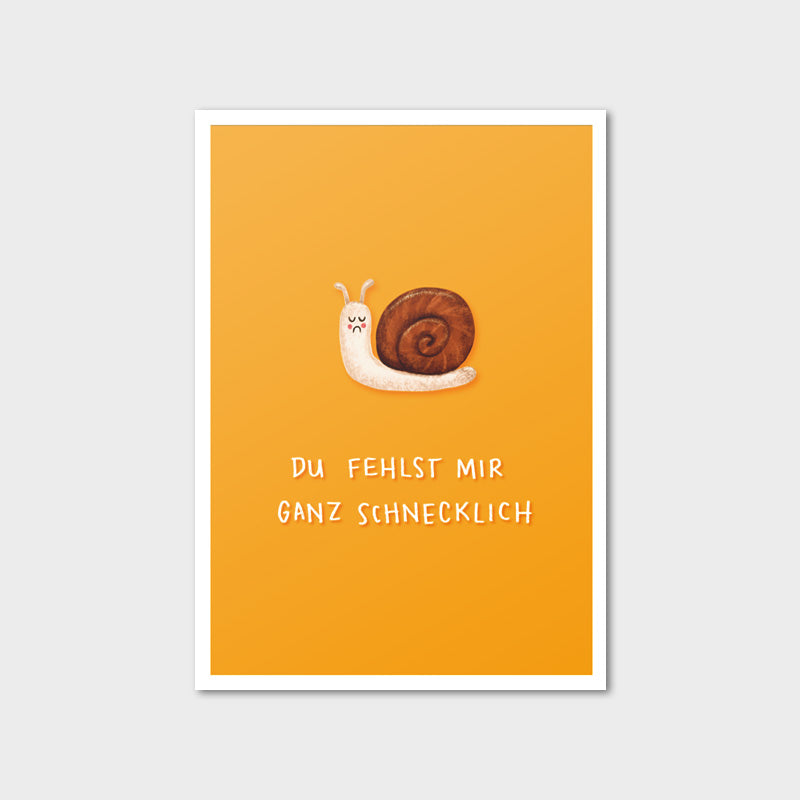 Postkarte "Schnecklich"