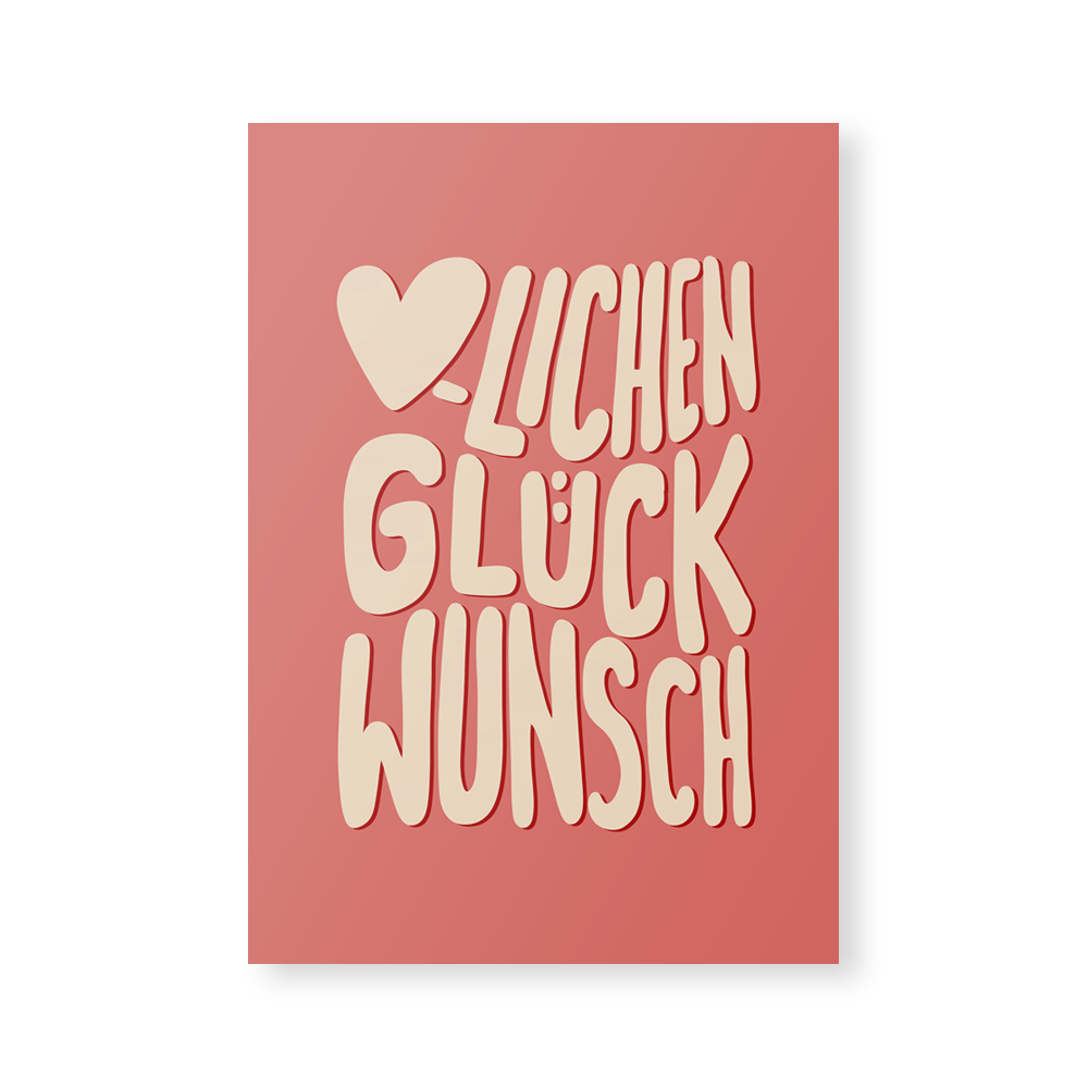 Postkarte "Glückwunsch"
