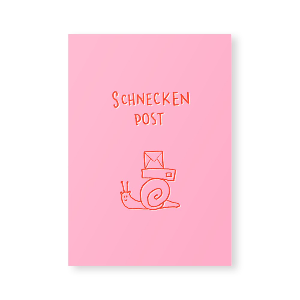 Postkarte Schneckenpost