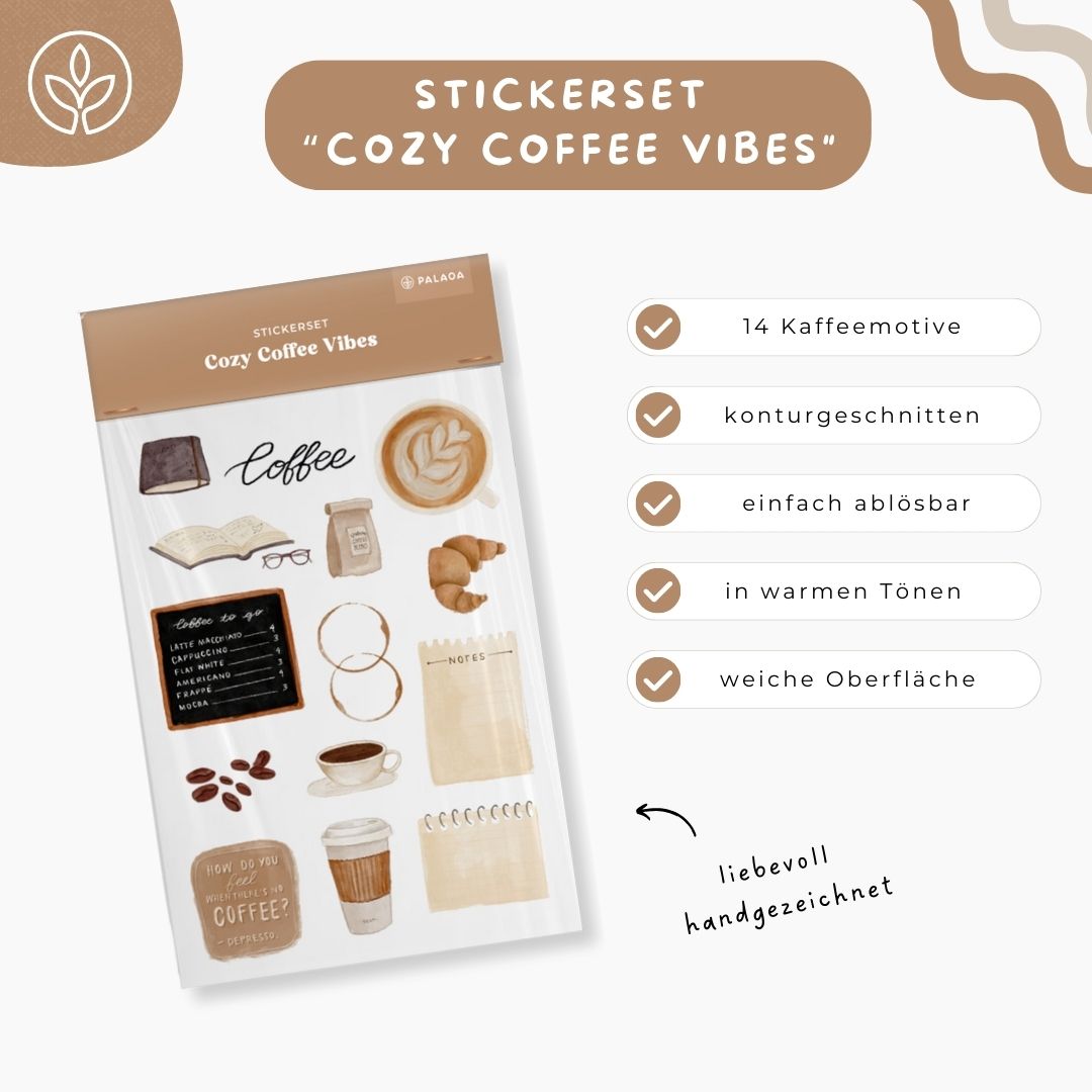 Stickerset "Cozy Coffee Vibes"