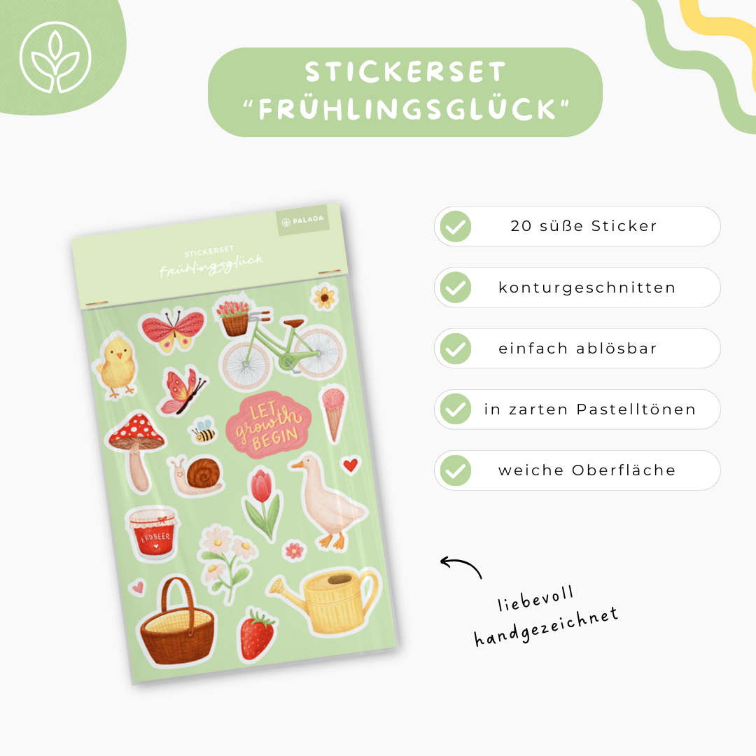 Stickerset "Frühlingsglück"